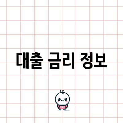 대출 금리 정보