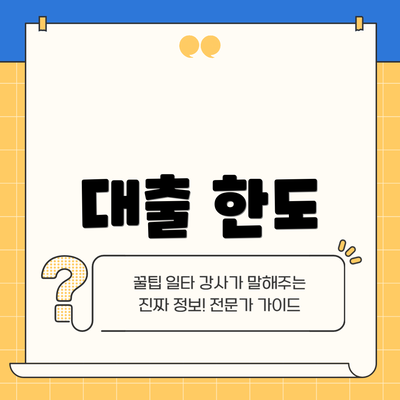 대출 한도