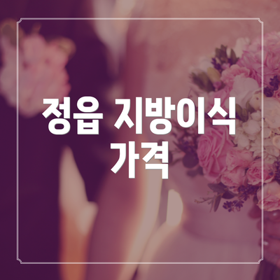 정읍 지방이식 가격