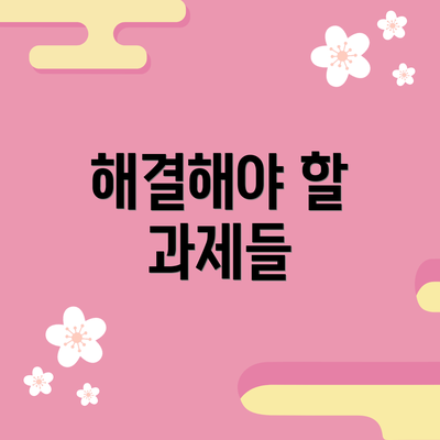 해결해야 할 과제들