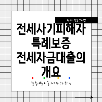 전세사기피해자 특례보증 전세자금대출의 개요