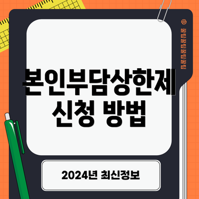 본인부담상한제 신청 방법