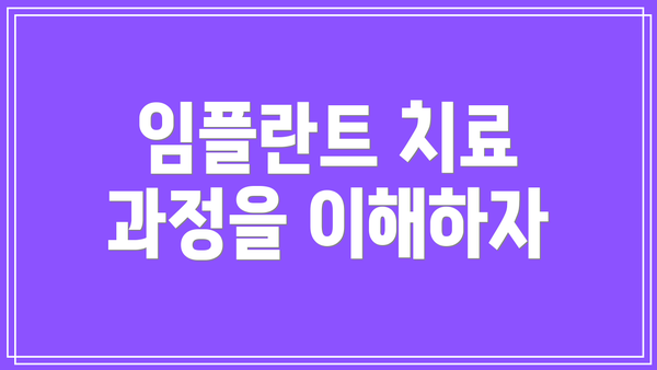 임플란트 치료 과정을 이해하자