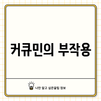 커큐민의 부작용