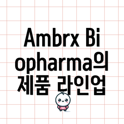 Ambrx Biopharma의 제품 라인업