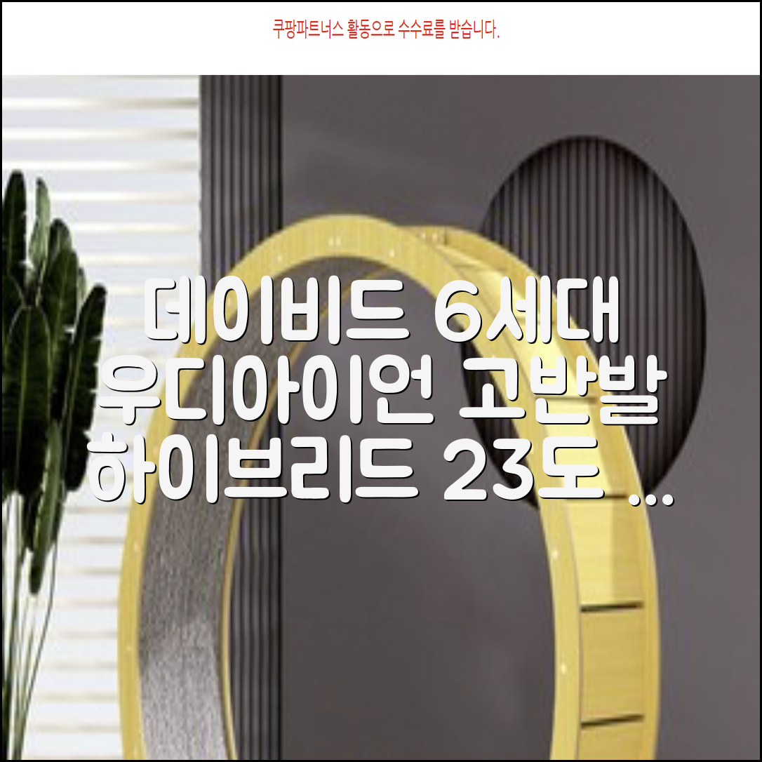 데이비드 신형 6세대 우디아이언 고반발 하이브리드 유틸리티 우드 + 자석티 2번 3번 4번 5번, SR, 23도 추천 리뷰