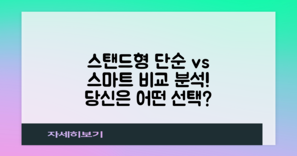 스탠드형, 단순 vs 스마트